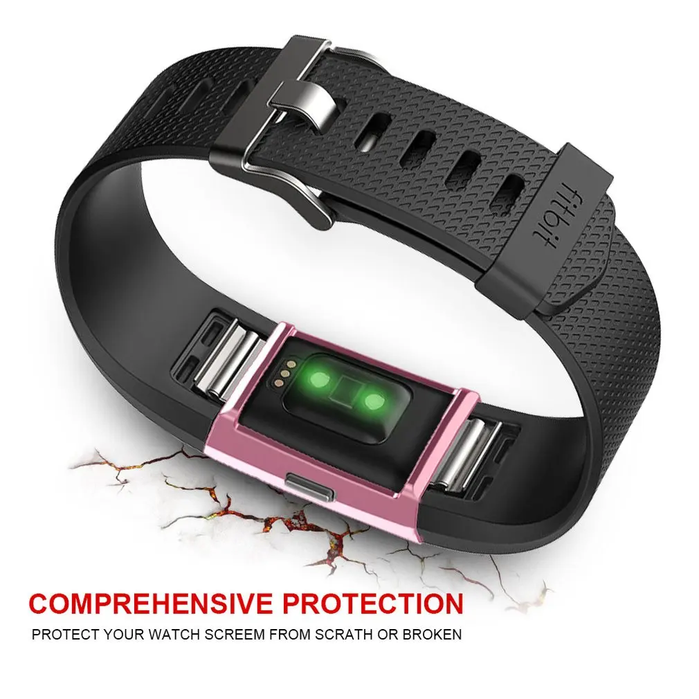 Защитный чехол для часов Fitbit Charge3 с силиконовым покрытием, резиновый чехол с защитой от падения, модный тонкий защитный чехол из ТПУ