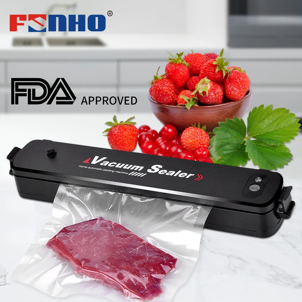 Пищевой вакуумный упаковщик FUNHO машина для сохранения продуктов с 15 пакетами