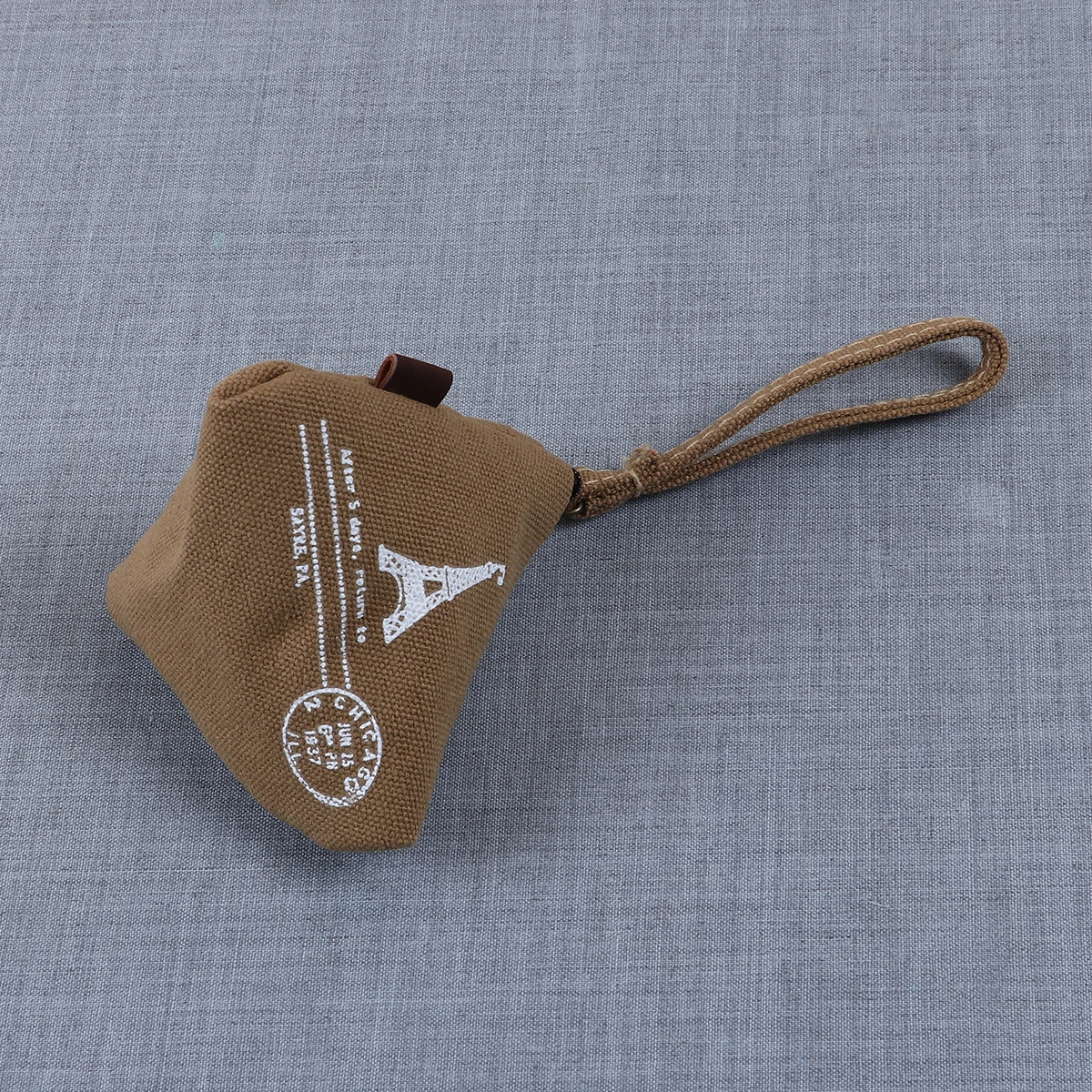 Zongzi Shaped Pocket Wallet Triangle Shape Canvas Coin Purse Cute Wallet Creative Retro Holding Bag Fashion Style Popular 1Pcs