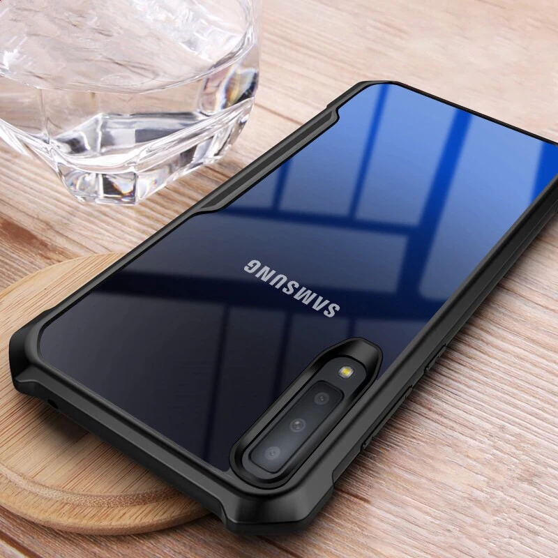 Прозрачный противоударный чехол для мобильного телефона Samsung Galaxy A6 A8 A7 A9 J2 J5 J7 Prime