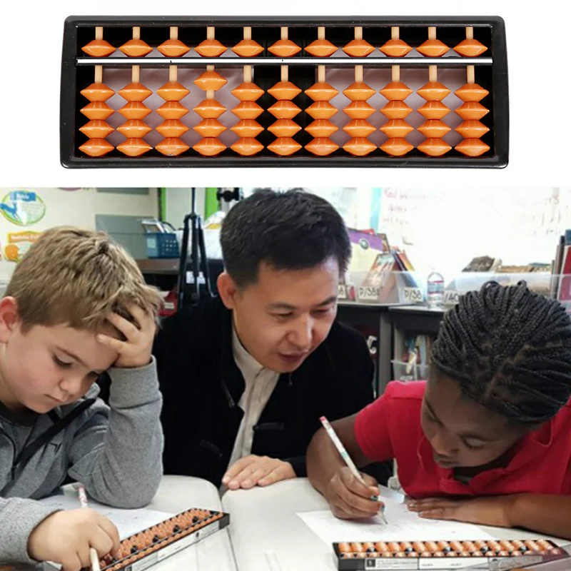 New Children Math Toys Abacus Beads Column Kid School Learning Tool Math Business Chinese Traditional Abacus Educational Toys