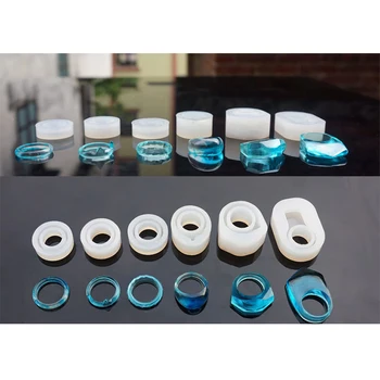 

Assorted DIY Silicone Ring Molds for Resin Jewelry Making Craft epoxy molds