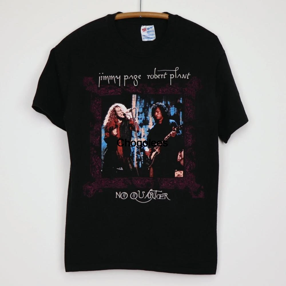 vintage 1995 Jimmy Page Robert Plant No Quarter Tour Shirt |