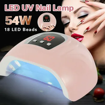 

Nail Art LED UV Nail Gel Curing Lamp 54W Pro Nail Polish Dryer Lamp LED UV Gel Acrylic Curing Light Manicure Timer AP5