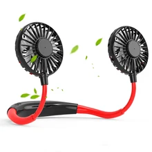 2000 Портативный мини-вентилятор, легкий нашейный вентилятор, регулируемый, 3 скорости, USB, перезаряжаемый вентилятор, домашняя Дорожная сумка-холодильник для пикника, небольшой вентилятор, Настольный
