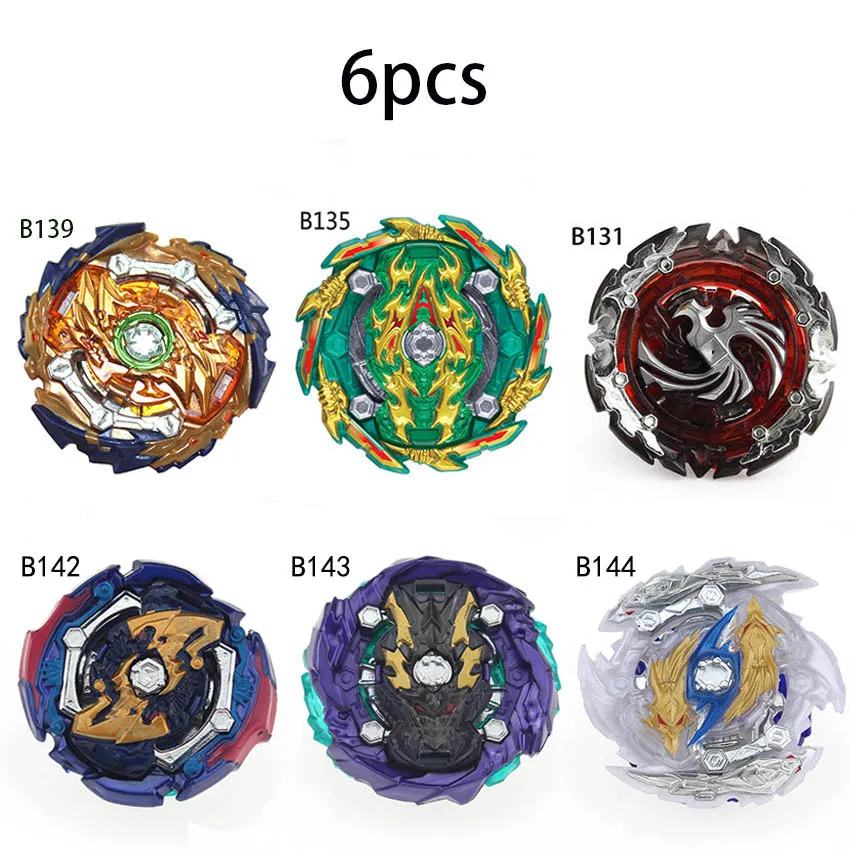 6pcs no launcher TAKARA TOMY комбинация Beyblade Burst набор игрушек Beyblades Арена Bayblade Металл Fusion 4D с пусковым устройством спиннинг топ игрушки - Цвет: 6pcs no launcher