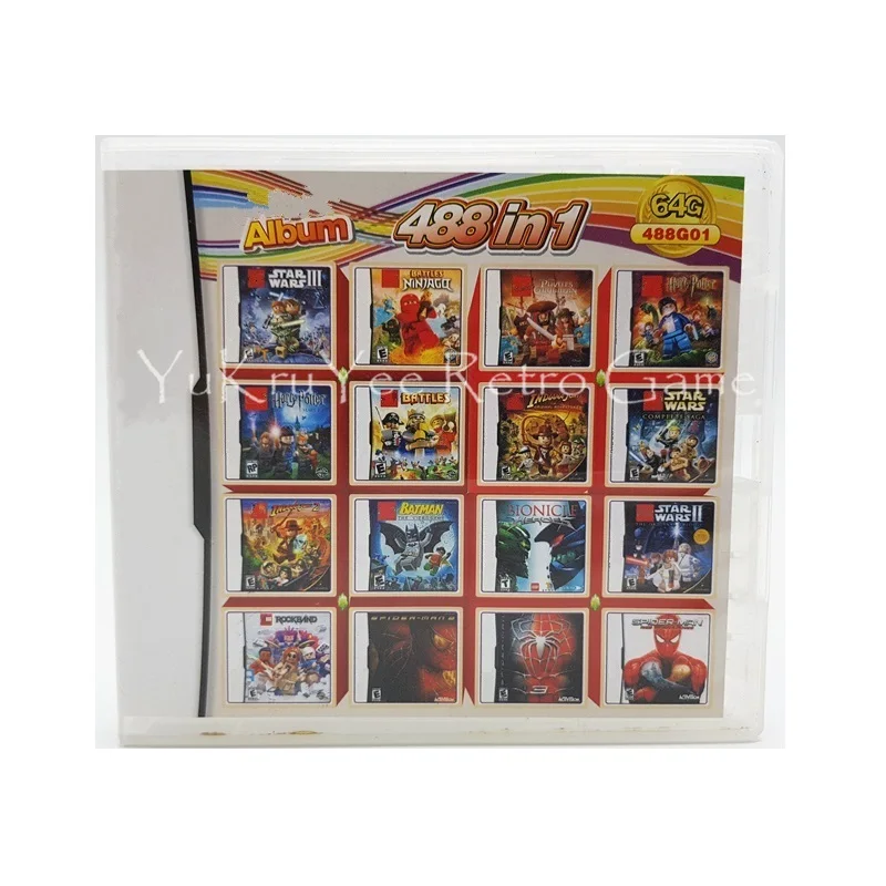 Супер все в 1 видеоигры сборный картридж карты для DS/3DS/2DS консоли супер комбо Мульти корзину - Цвет: 488G01
