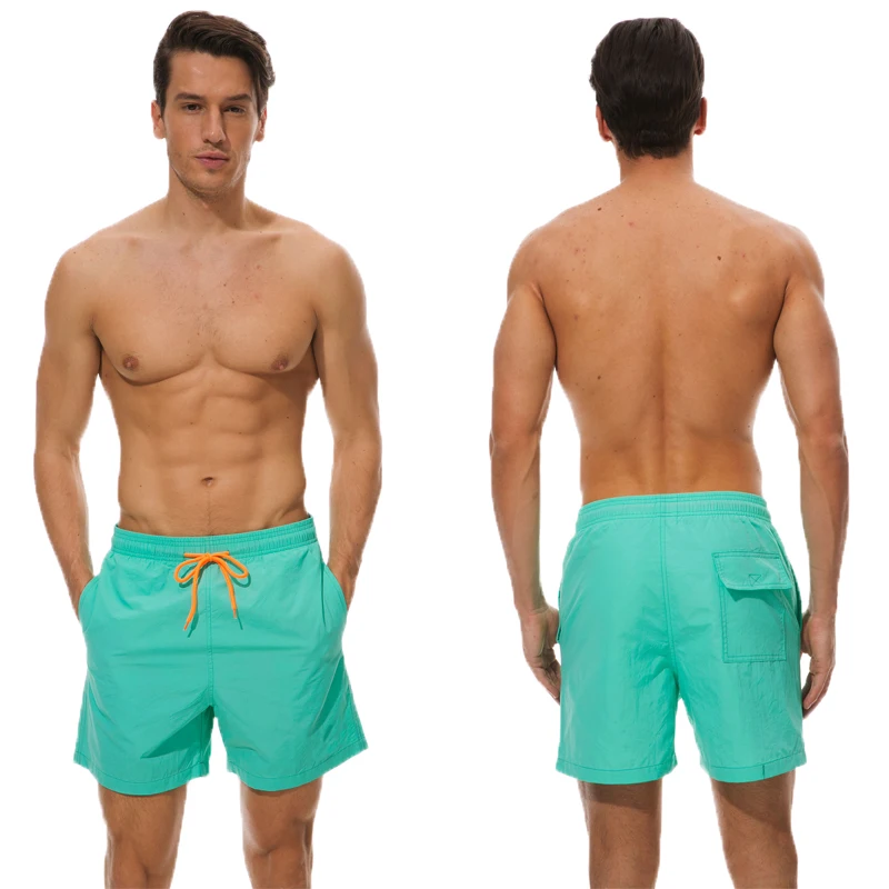 ESCATCH  Hot Sale Swimming Shorts Men Surf Board Summer Sport Beach Shorts De Bain Homme Swimwear Pants Quick Dry Solid Swimsuit 4