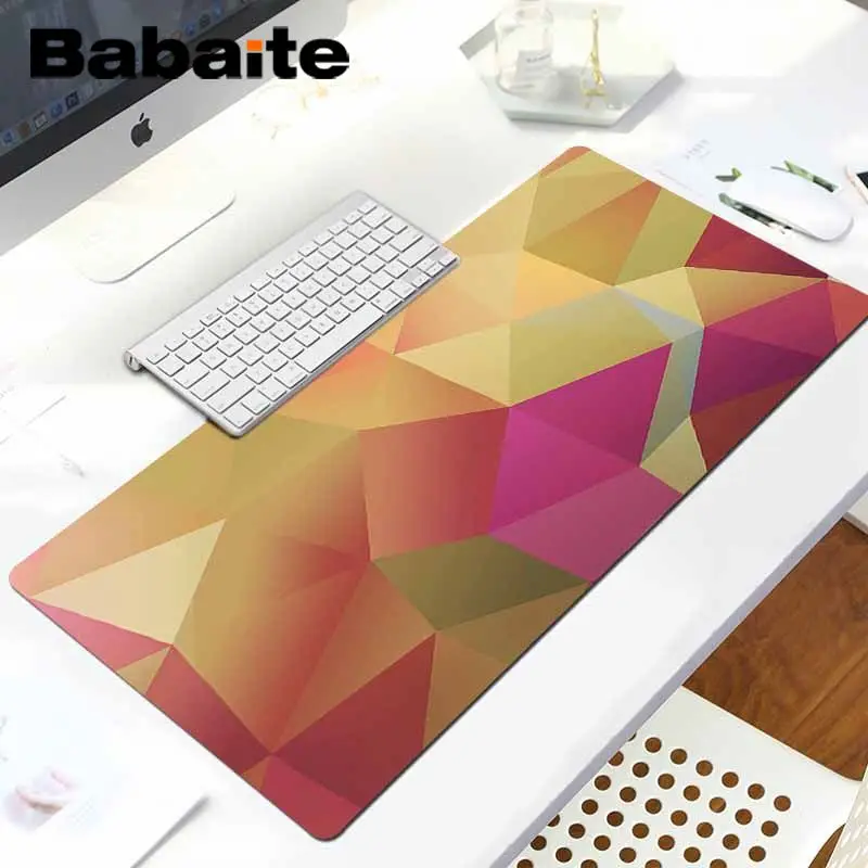 LockEdge 30x80cm Babaite Подарочный коврик для мальчика геометрический Противоскользящий прочный силиконовый компьютерный коврик для ноутбука игровой коврик для мыши - Цвет: LockEdge 30x80cm