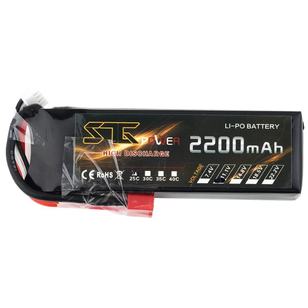 STG 11,1 V 2200mAh 25C LIPO аккумулятор w/Deans для RC самолета Heli/Quad