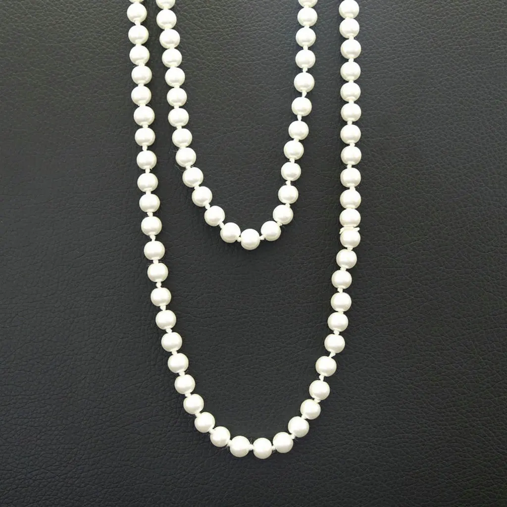 Pendant Necklace For Women Imitation Pearl Bead Long Necklace Multilayer Choker Elegant Party Pearl Jewelry