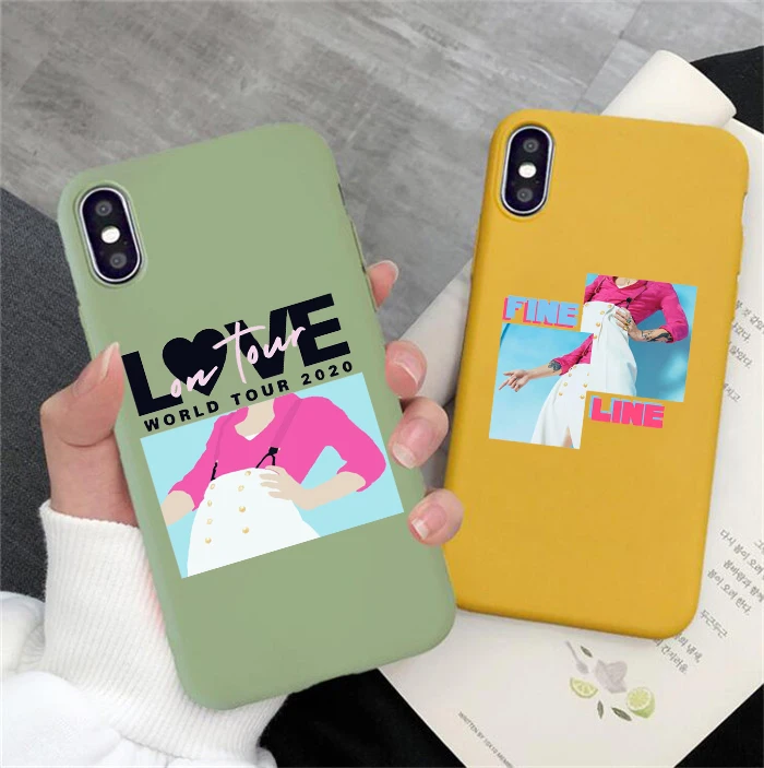 

Harry Styles Love On Tour 2020 Fine Line Case For iPhone 11 pro XR 7 Plus Case Silicone Phone case For iPhone 6S plus XS 11