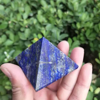 

1pc Natural Lapis Lazuli Quartz Gemstone Crystal Quartz Pyramid 50mm for Home Decorative Healing