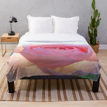 

Soft Blanket for Bed Sherpa Flannel Fleece Blanket Home Travel Sofa Soft Throw Blanket Old Fashioned Pink Rose