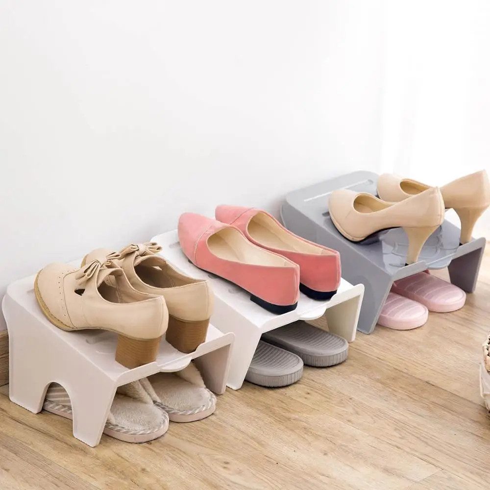 4 шт./компл. полка для обуви держатель бытовой Органайзер гостиной Пластиковая
