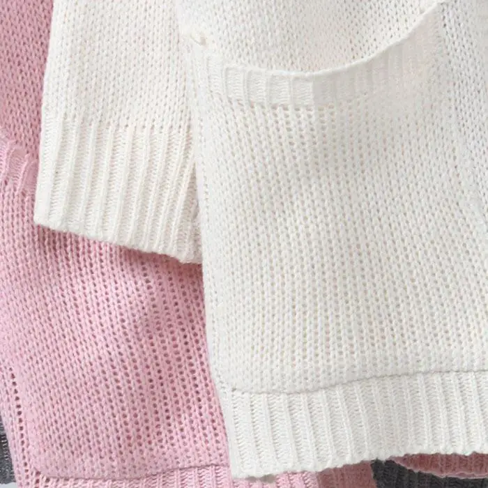 Женский длинный рукав спереди открытый вязаный свитер кардиган с карманами однотонный обычный Повседневный зима/весна/осень