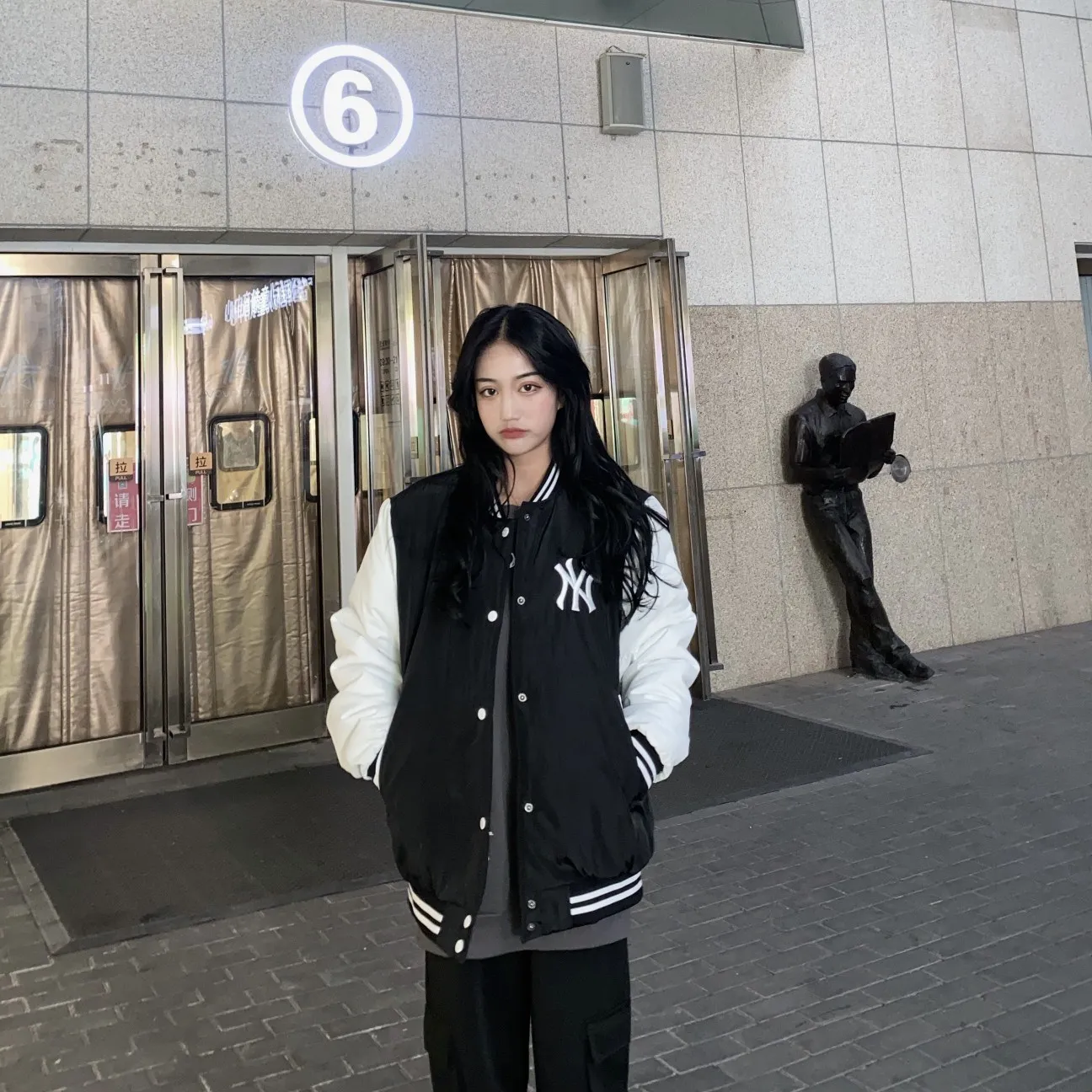 amazing  MLB 2019 Autumn And Winter New Products COUPLE'S NY Embroidered Casual Jacket Baseball Uniform Coat