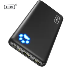 INIU power Bank 10000 мАч портативное зарядное устройство, зарядное устройство для сотового телефона, внешний аккумулятор для телефонов iPhone Xiaomi