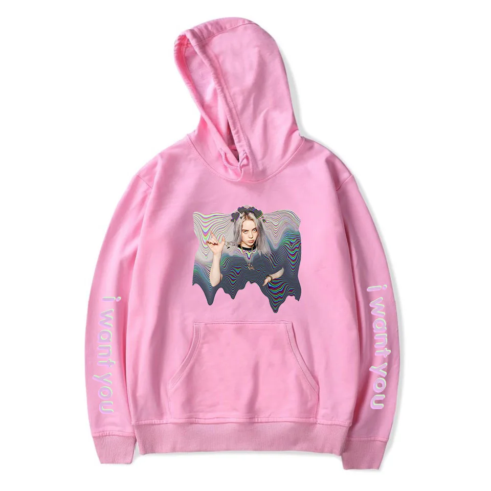 Популярные женские уличные толстовки Billie Eilish толстовка мужские повседневные толстовки с длинным рукавом хип хоп пуловеры одежда
