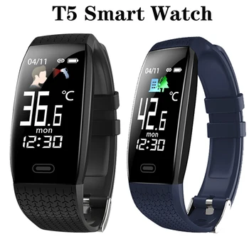 

Smart Watch Waterproof Body Temperature Fitness Tracker Smart Bracelet Call Reminder Sport Smart Wristband For Android IOS 2020