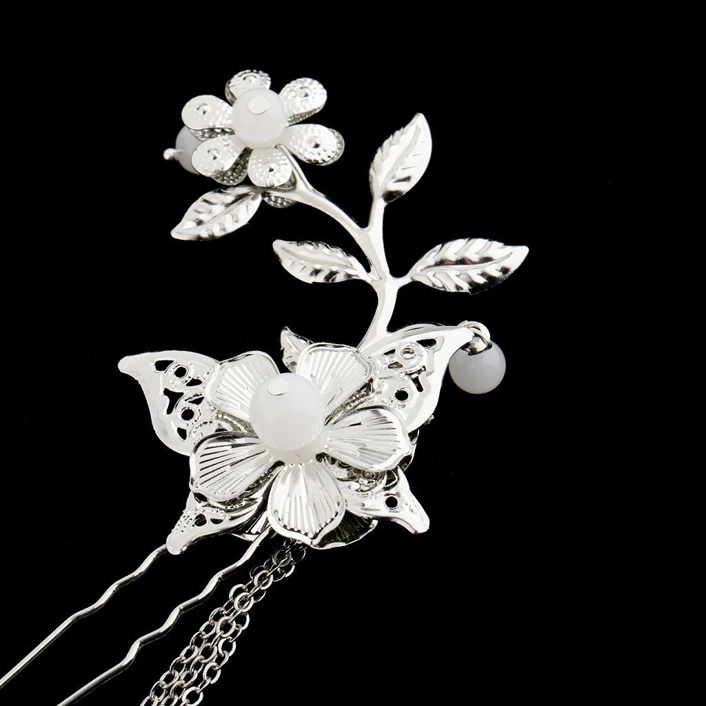 Pack of 2 Vintage Chinese Style Play Fancy Hair Lady Hair Clip U Pin Hanfu Dress