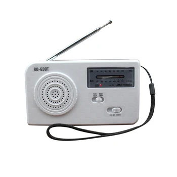 

Emergency Radio with Solar and Hand Crank Self Powered USB Recharging FM/AM Radio LED Flashlight Cell Phone Charger