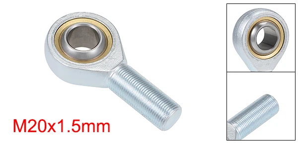 M20x1.5mm 1pcs Uxcell 1-4 шт наконечник подшипника M12x1.75 мм m5x0.8мм m14x2.0мм m20x1.5мм m25x2.0мм наконечник стержня шаровой шарнир Мужская Правая рука нить - Цвет: M20x1.5mm 1pcs