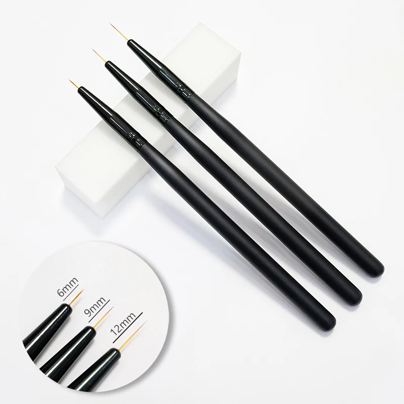 3pcs Dual-ended Nail Art Brushes