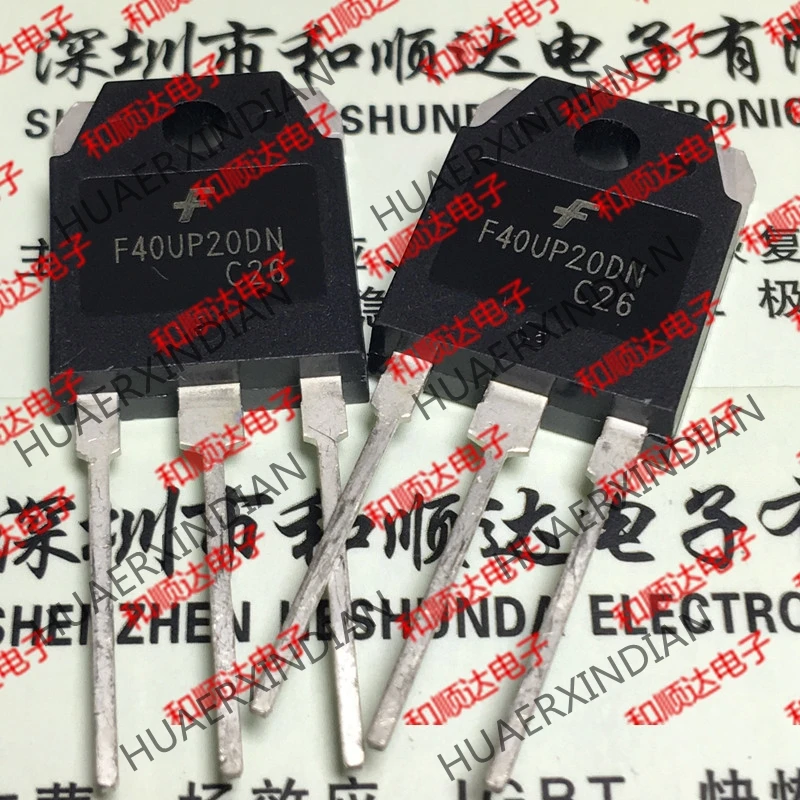 5 шт., новые оригинальные кнопки F40UP20DN TO-3P 200V 40A на