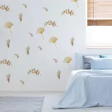 

6Pcs Decorative Wall Sticker Widely Use PVC Self-adhesive Exquisite Leaf Window Sticker for Kids Room
