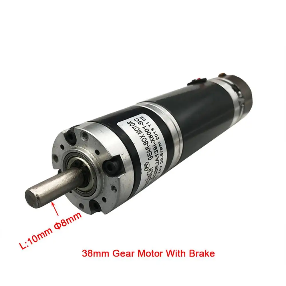 38mm DC Planetary Gear Motor 12V 24V High Torque Low Noise Forward and Reverse With Brake | Обустройство дома