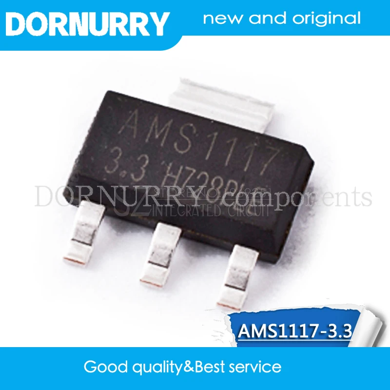 

50pcs AMS1117-3.3 SOT-223 AMS1117 AMS1117-3.3V SOT223 SOT-223 VOLTAGE REGULATOR SMD DORNURRY