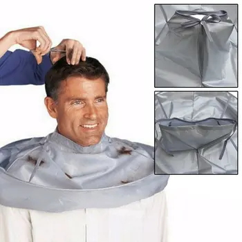 

1pcs Adult Foldable Hair Cutting Cloak Umbrella Cape Home Salon Barber Adult Medium / Grey Waterproof Haircut Cape Cloak