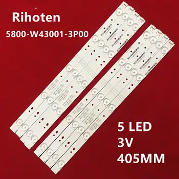 

40PCS LED Backlight strip For 43E6000 E465853 5800-W43001-5P00 5800-W43001-3P00 VER01.00 02K03177A LG Screen RDL430WY LD0-10D
