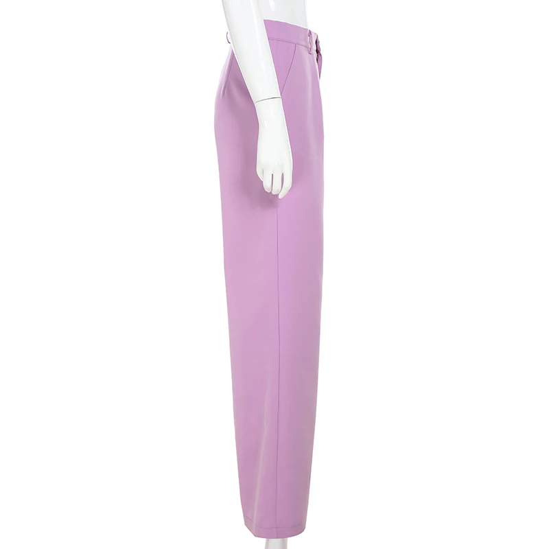 Rapwriter повседневные широкие брюки с высокой талией женские фиолетовые Капри Харадзюку уличные брюки женские свободные брюки с карманами