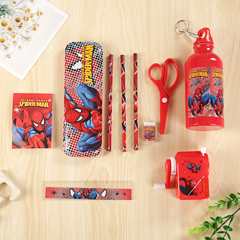 Kawaii Rabbit Spiderman Doraemon подарок на детский сад приз точилка для карандашей чайник ластик Канцелярский набор детский подарок на день рождения