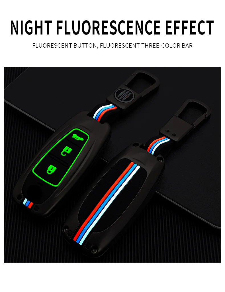 Custodia a 3 pulsanti in lega di zinco per auto Smart Key Shell Cover per Suzuki Vitara Swift Ignis Kizashi SX4 Baleno Ertiga 2016 2017 2018 2019 -