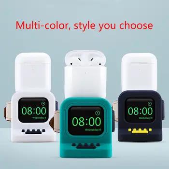 

2 In 1 Waterproof Scratch-Resistant Charge Stand Dock Holder Station For Airpods Apple-Watch i-Watch Dock 4 3 2 1 Charge Holder
