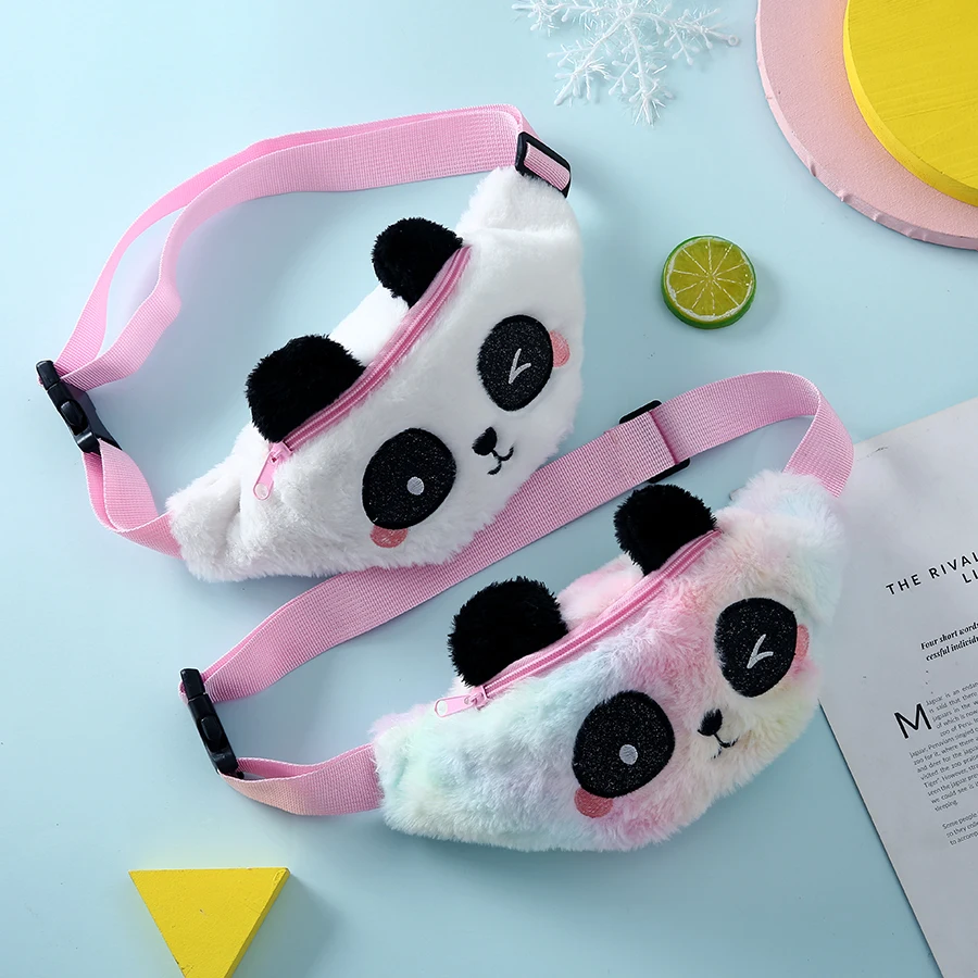 Belt Fanny-Pack Chest-Bag Panda-Waist Kids Cartoon Childrens Girls Plush New for Lovely