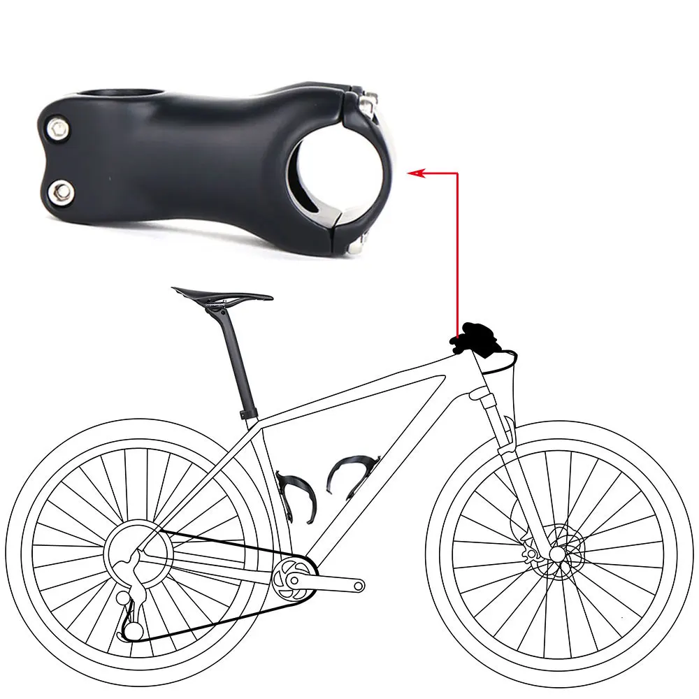 ELITA ONE горный велосипед из углеродного волокна Stem Road/MTB UD Углеродистые стебли 6/17