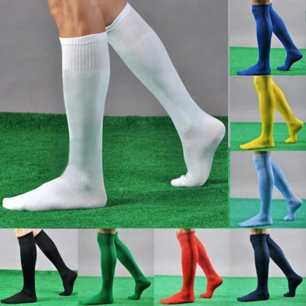 Hirigin Cool Mens Socks Sport football Soccer Long Socks Near Knee High