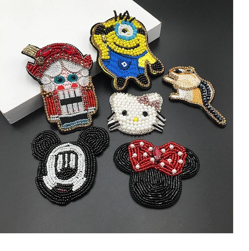 

Handmade beaded cloth stickers hole patch stickers clothes jewelry decoration accessories shoes hats beaded decoration