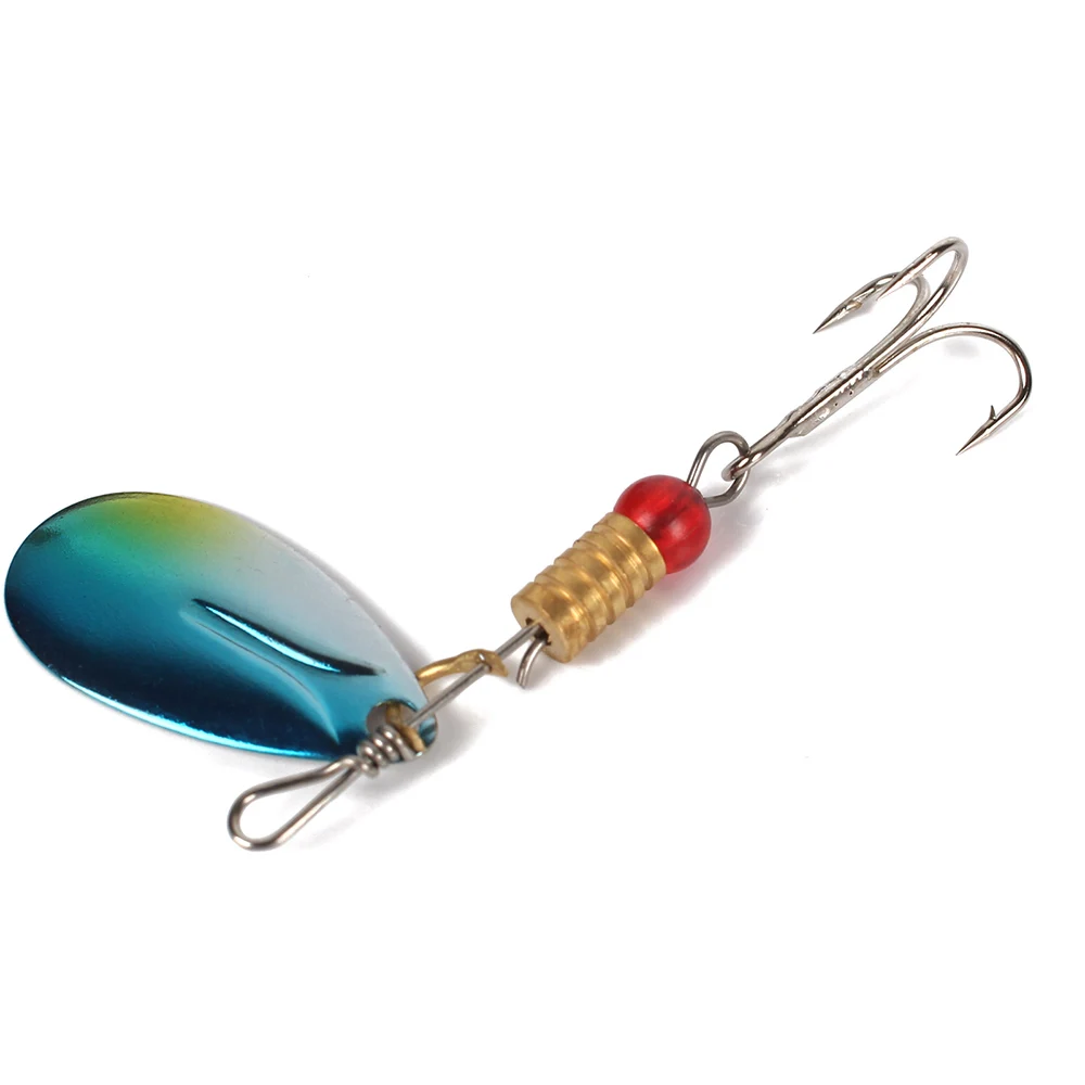Lixada 30pcs/lot Spin Sequins Fishing Lure Mixed color/Size/Weight Metal Spoon Lures Atificial Hard Fishing Baits for pesca
