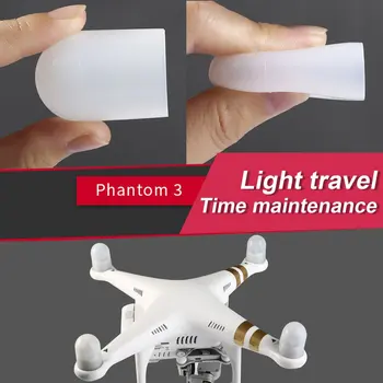 

4Pcs Lightweight Durable Half Transparent Silicone Motor Protective Cover Cap Transportation Shield For Dji Phantom 2 3