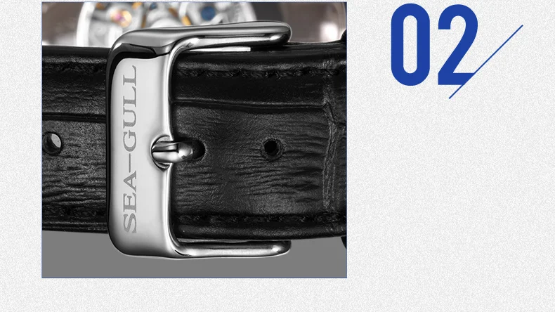 Seagull механические часы Мужские автоматические часы 50 м водонепроницаемые механические Брендовые Часы с самообмоткой мужские часы 819.12.6060