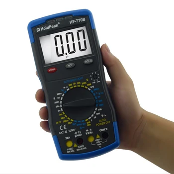 

Multimeter HP-770B High Accuracy Voltmeter Ammeter Ohm Tester Measure Handheld Accurate Practical Digital Checker A30