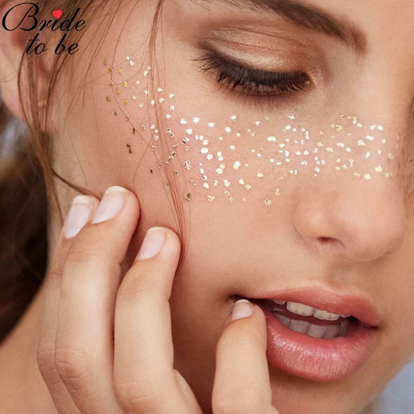 Татуировка для лица Bride To Be водостойкая бронзовая веснушки макияж боди-арт