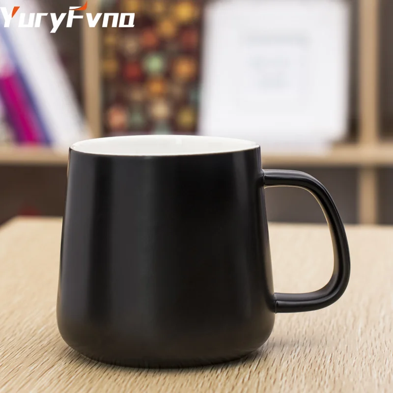 

YuryFvna 360ml Ceramic Coffee Cup Mug for Couple Lovers Porcelain Tea Milk Cup Mug with Handle Drinkware Gift