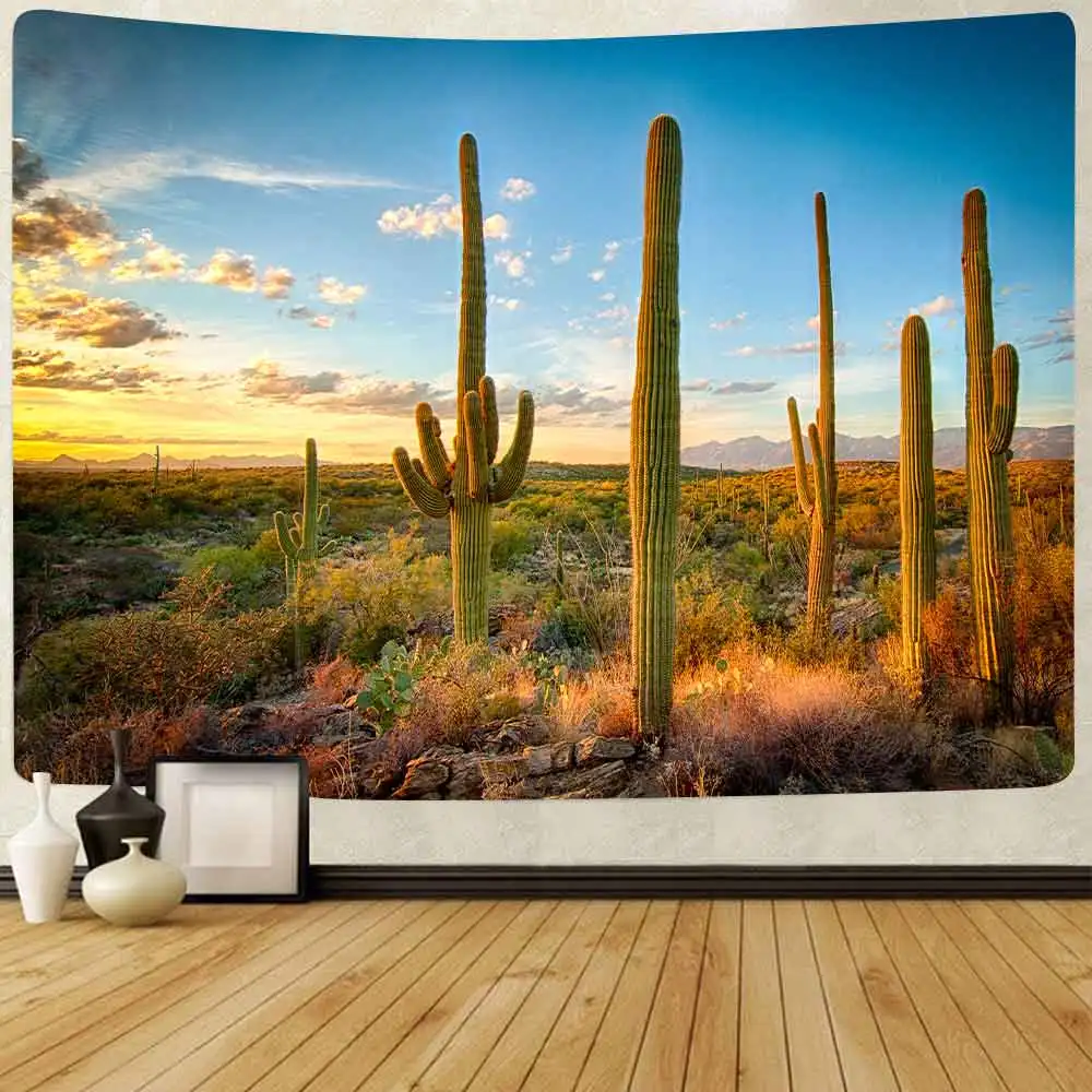 Details about   Jeteven Tropical Desert Sunshine Cactus Tapestry Wall Hanging Mandala Indian 150 