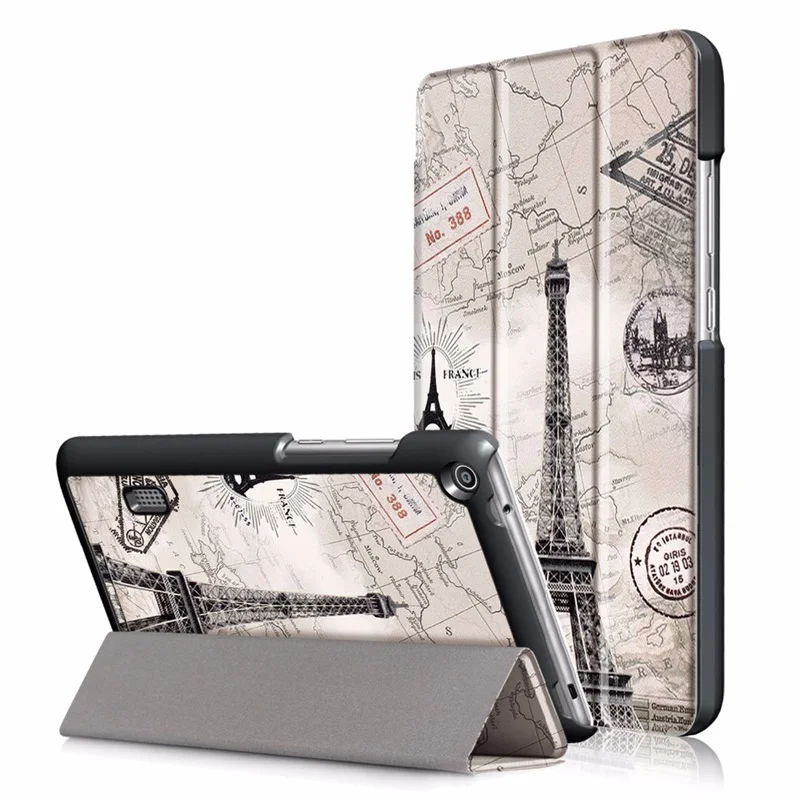 Чехол-накладка из искусственной кожи для huawei MediaPad T3 7,0 BG2-W09, умный чехол-подставка для планшета Honor Play Pad 2 7,0+ пленка+ ручка